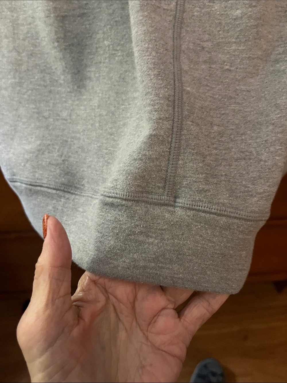 Unbranded Heather Grey French Terry Half-Zip Hooded Pullover Dress w/Pockets - Picture 8 of 13